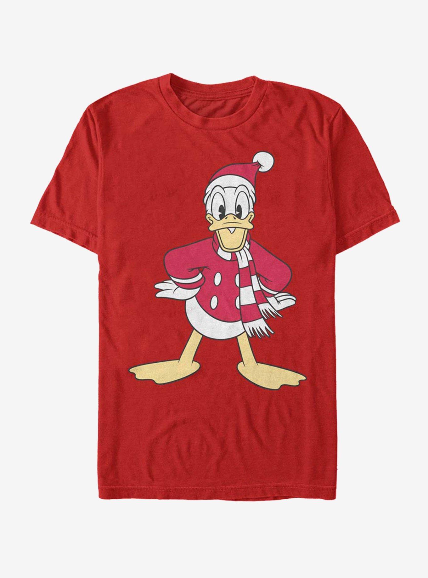 Disney Donald Duck Holiday Donald Hat T-Shirt, RED, hi-res