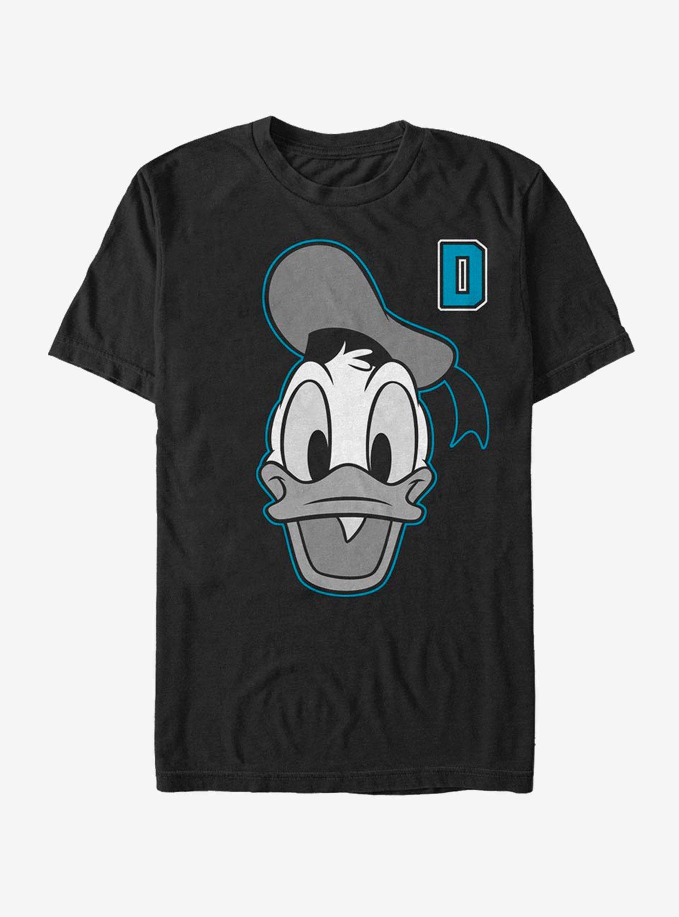 Disney Donald Duck Letter Duck T-Shirt, BLACK, hi-res