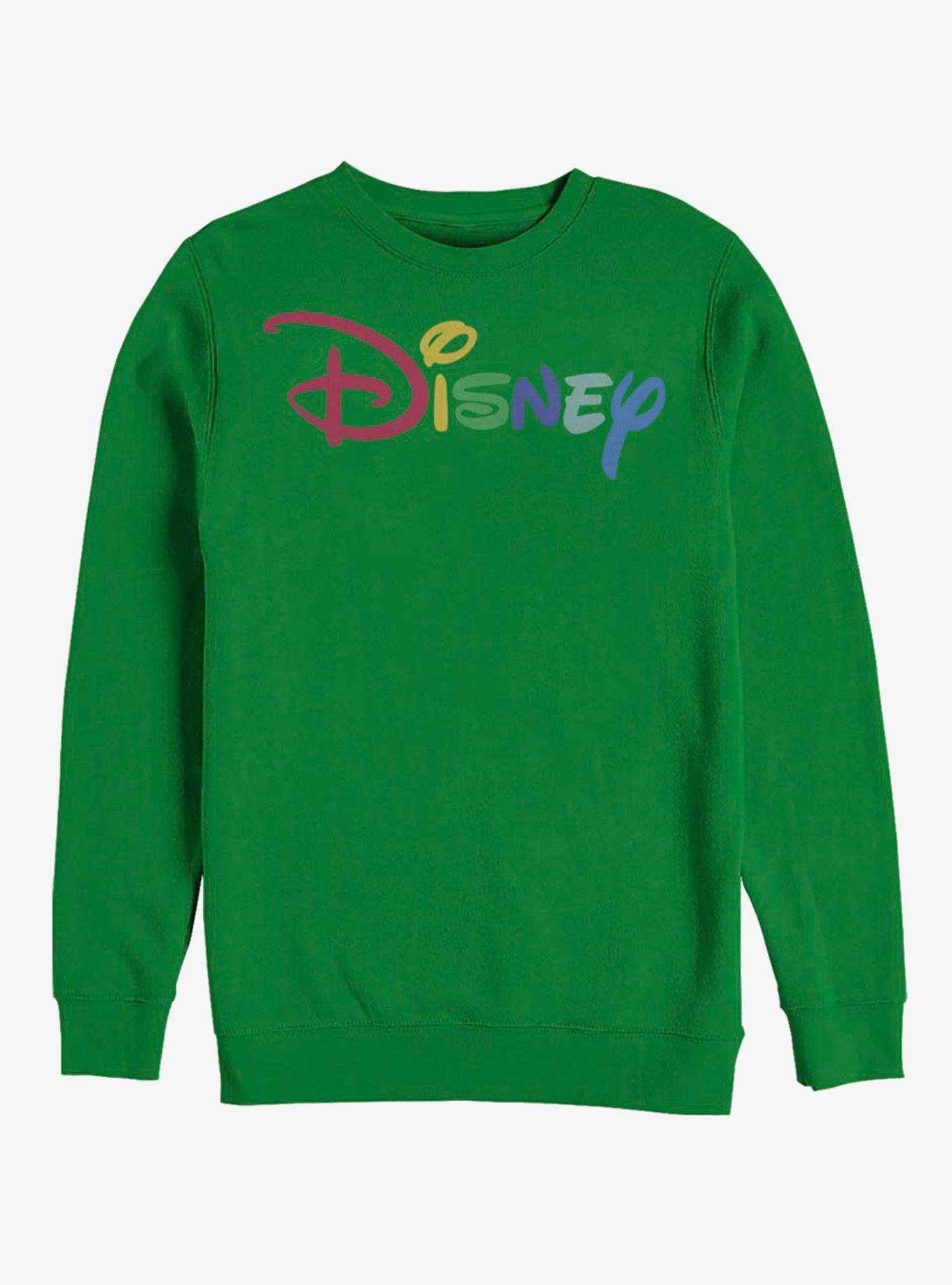 Disney Classic Multicolor Disney Log Crew Sweatshirt, KELLY, hi-res