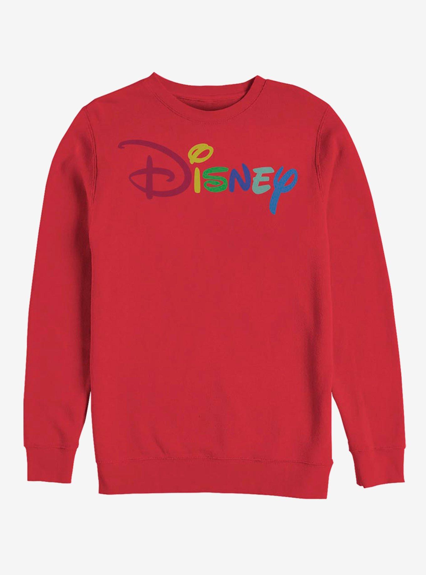 Disney Classic Multicolor Logo Disney Crew Sweatshirt, , hi-res