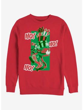 Plus Size Disney Goofy Holiday Ho Ho A-Hyuk Crew Sweatshirt, , hi-res