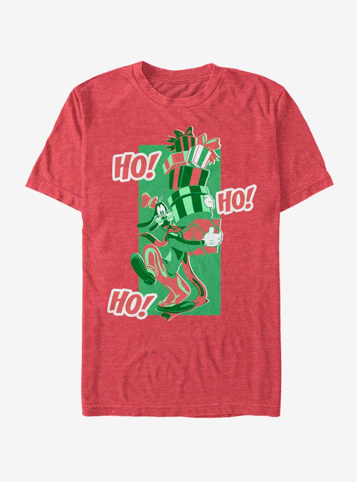 Disney Goofy Holiday Ho Ho A-Hyuk T-Shirt, RED HTR, hi-res