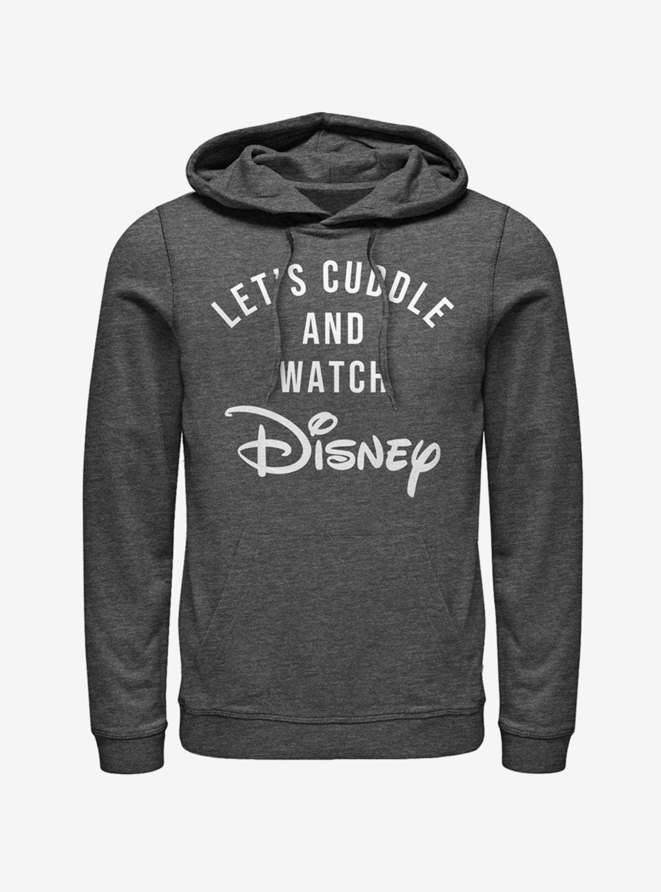 Disney Classic Disney Cuddles Logo Hoodie, CHAR HTR, hi-res
