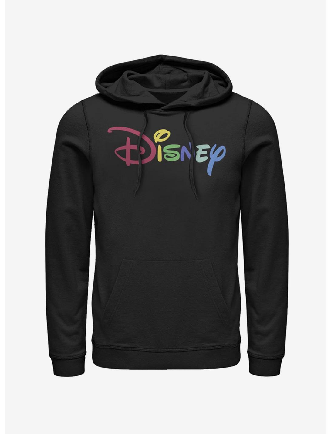 Disney Classic Multicolor Logo Disney Hoodie, BLACK, hi-res