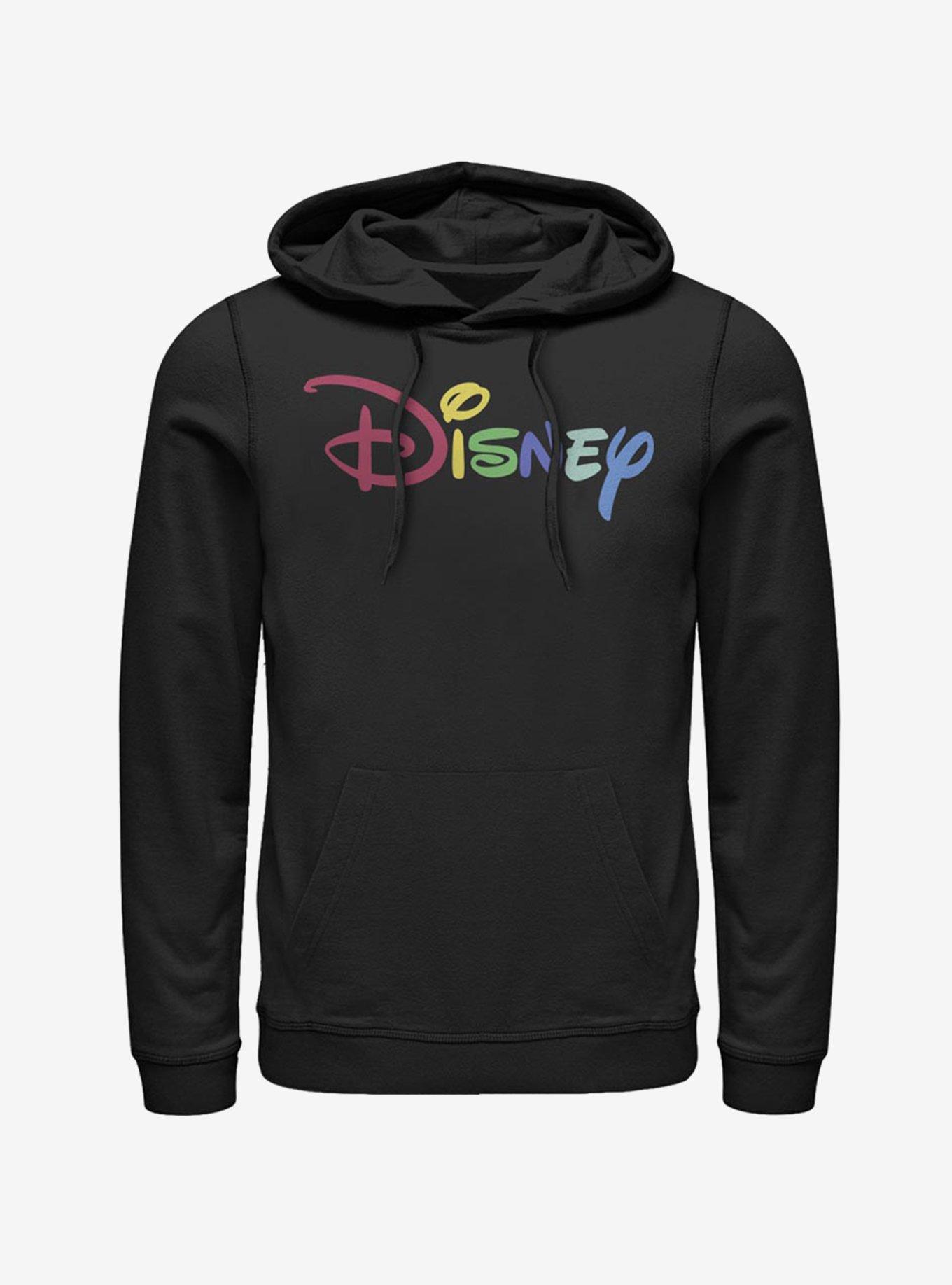 Disney Classic Multicolor Logo Disney Hoodie, BLACK, hi-res