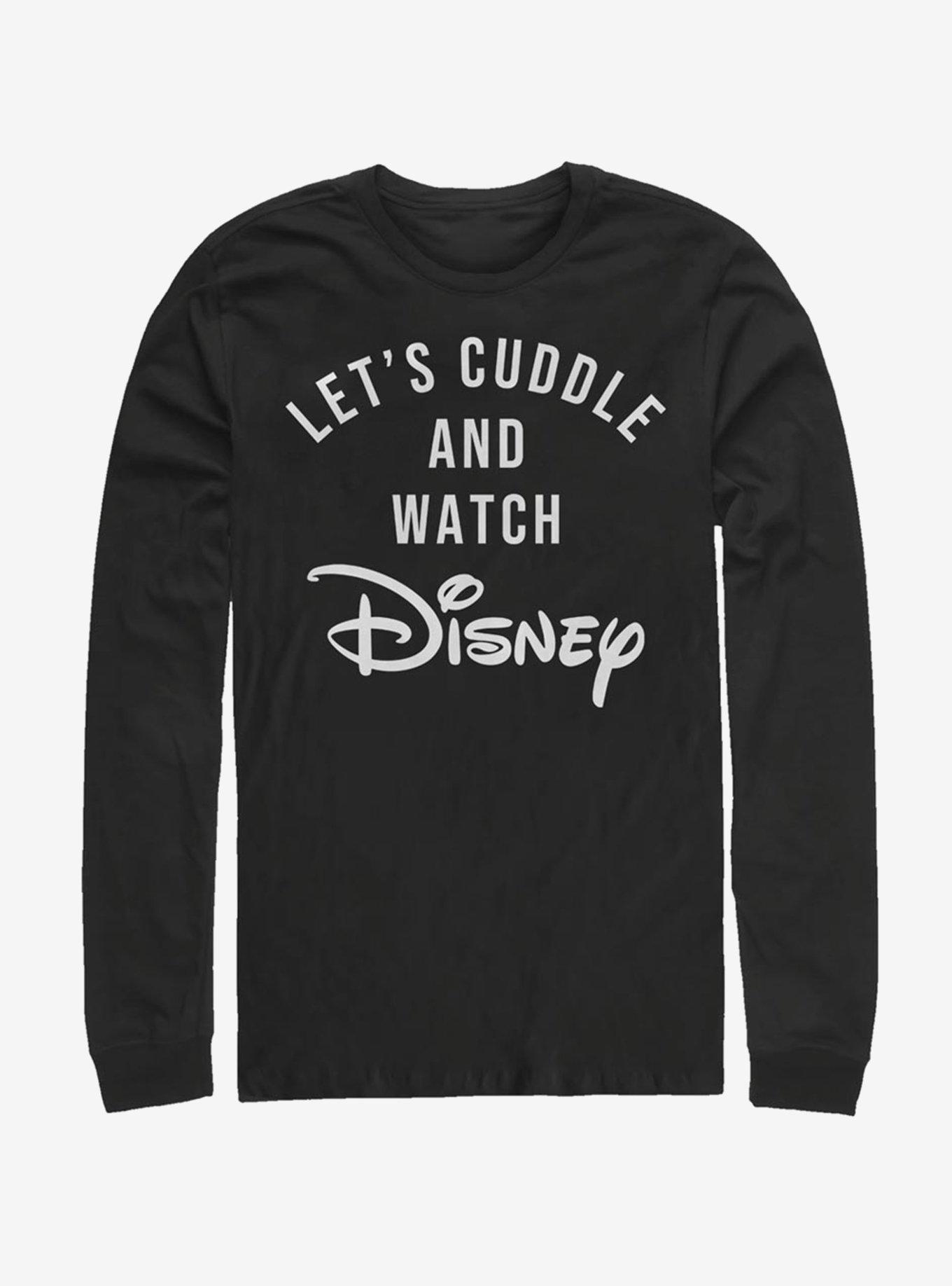 Disney Classic Disney Cuddles Logo Long-Sleeve T-Shirt, BLACK, hi-res