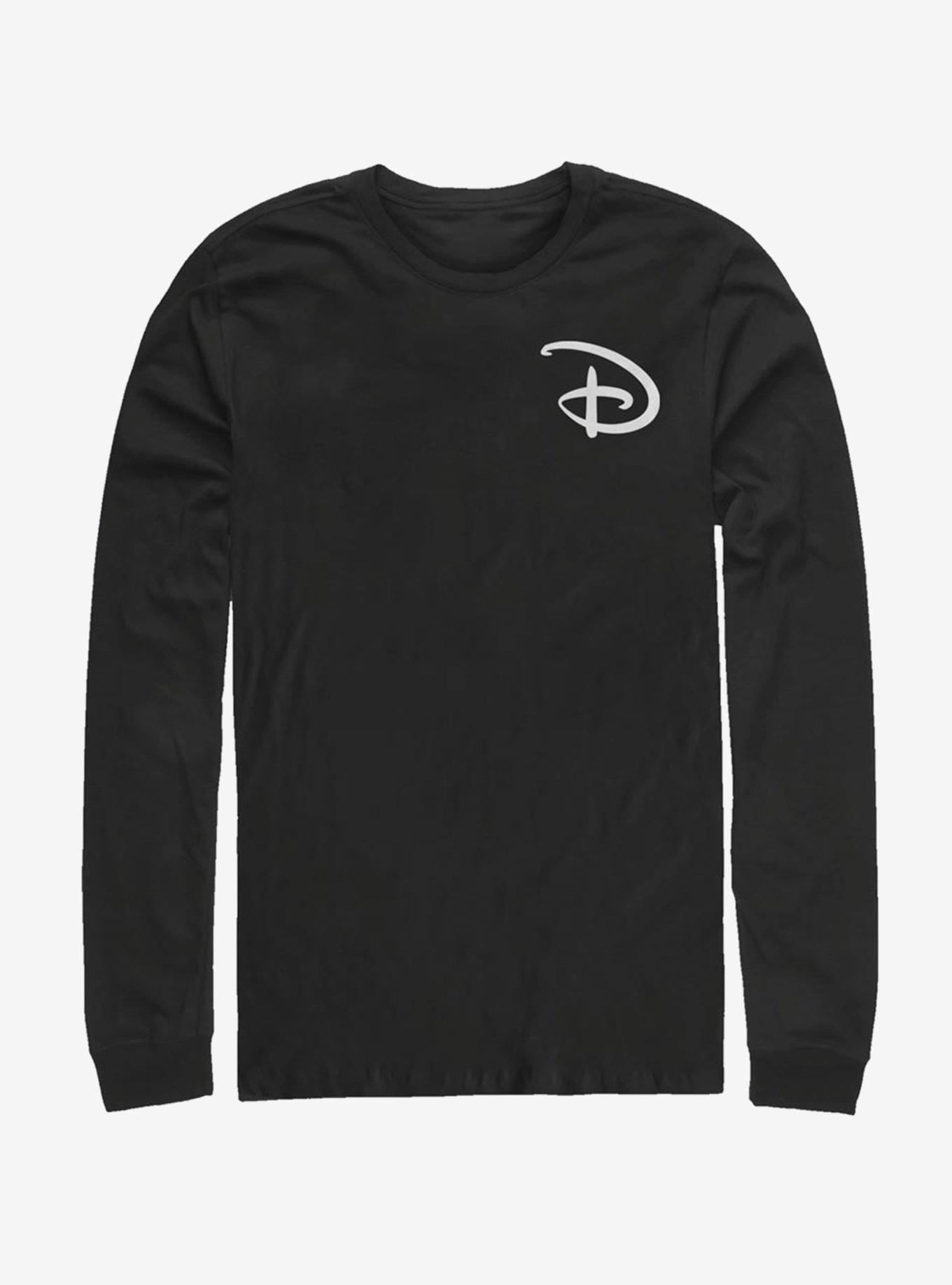 Disney Classic Disney D Logo Pocket Long-Sleeve T-Shirt, BLACK, hi-res