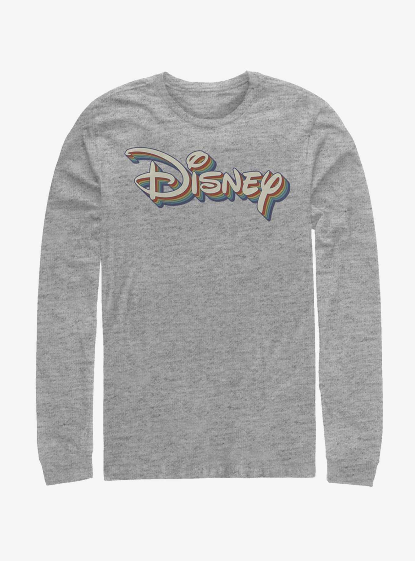 Disney Classic Disney Retro Rainbow Logo Long-Sleeve T-Shirt, , hi-res