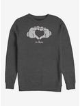 Disney Mickey Mouse Glove Heart Crew Sweatshirt, CHAR HTR, hi-res