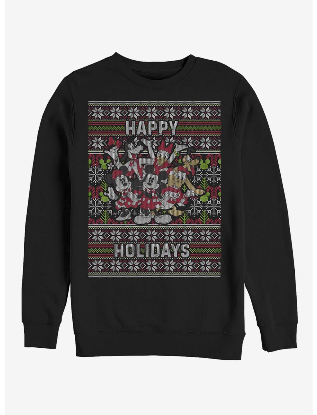 Disney Mickey Mouse Holiday Six Sweater Sweatshirt, BLACK, hi-res