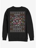 Disney Mickey Mouse Holiday Six Sweater Sweatshirt, BLACK, hi-res