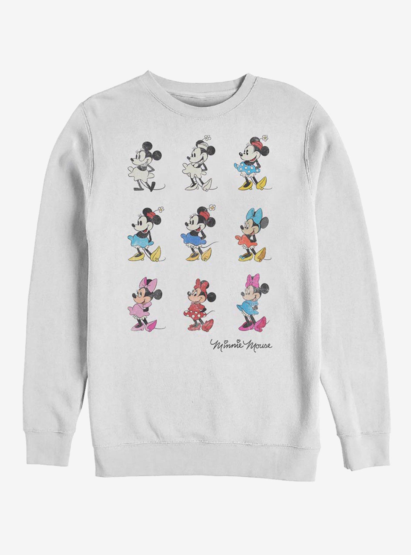 Disney Minne Mouse Evolution Crew Sweatshirt, WHITE, hi-res