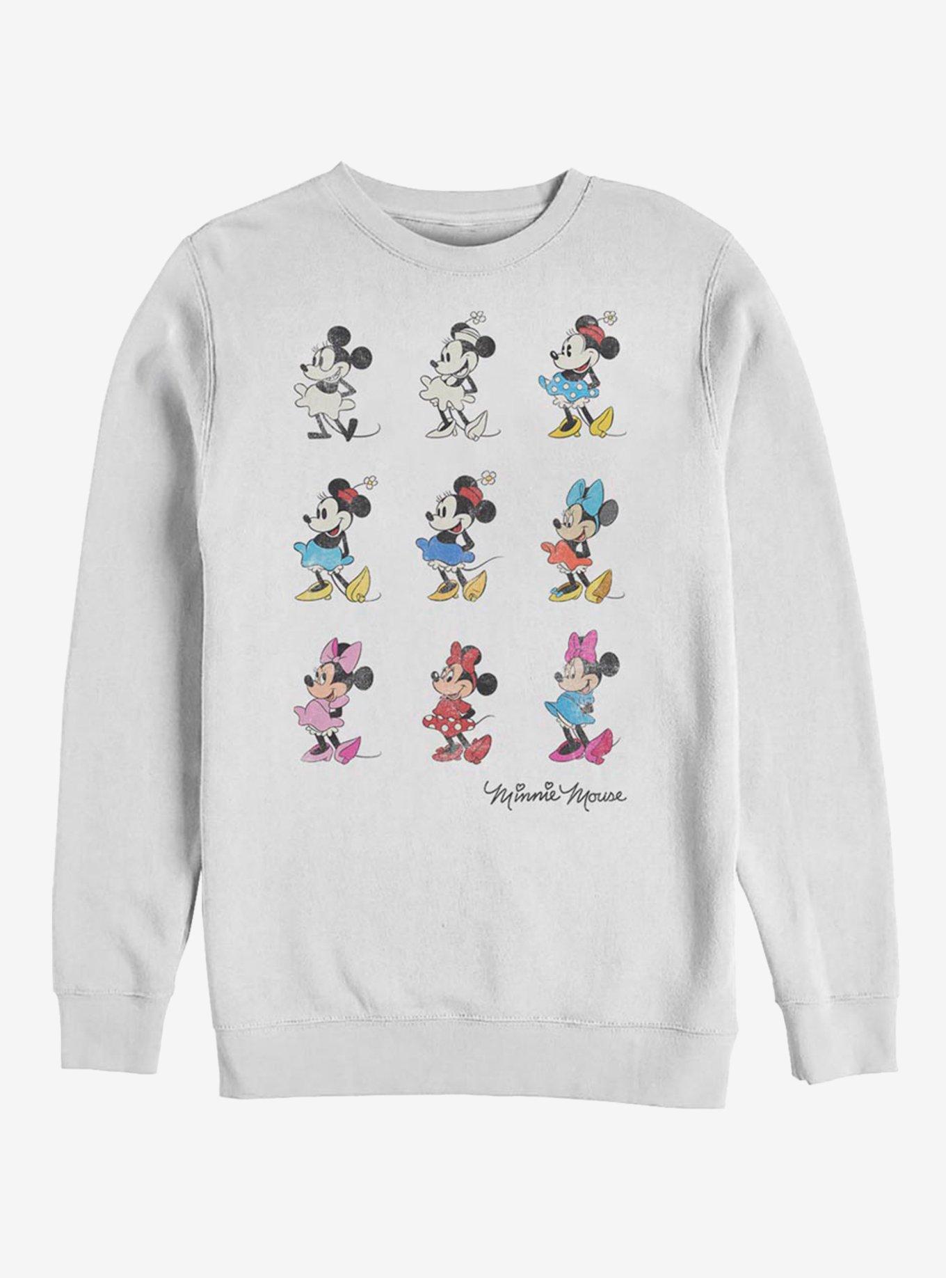 Disney Minne Mouse Evolution Crew Sweatshirt, , hi-res