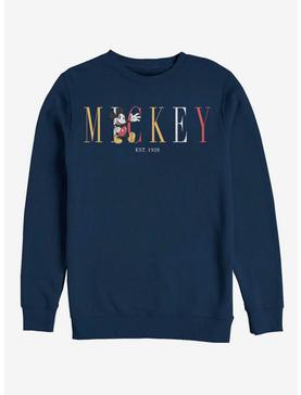 Disney Mickey Mouse Mouse Fashion Crew Sweatshirt, NAVY, hi-res