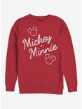 Disney Mickey Mouse Signed Together Crew Sweatshirt, RED, hi-res