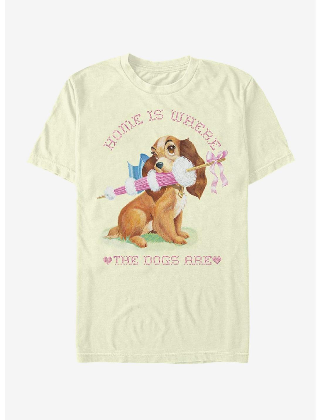 Disney Lady And The Tramp Lady Home Is Where Dog T-Shirt, , hi-res