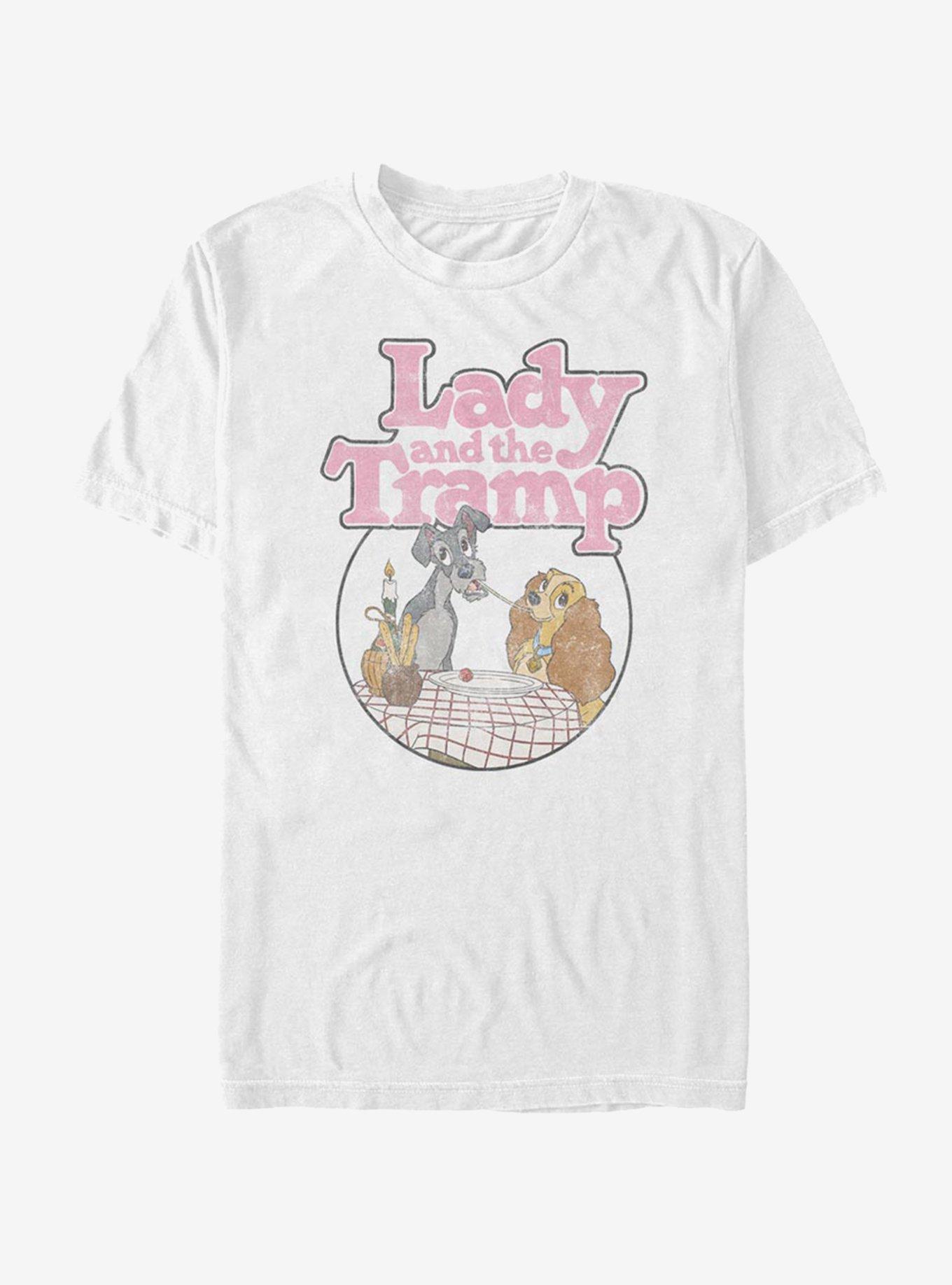Disney Lady And The Tramp Classic Scene T-Shirt, , hi-res