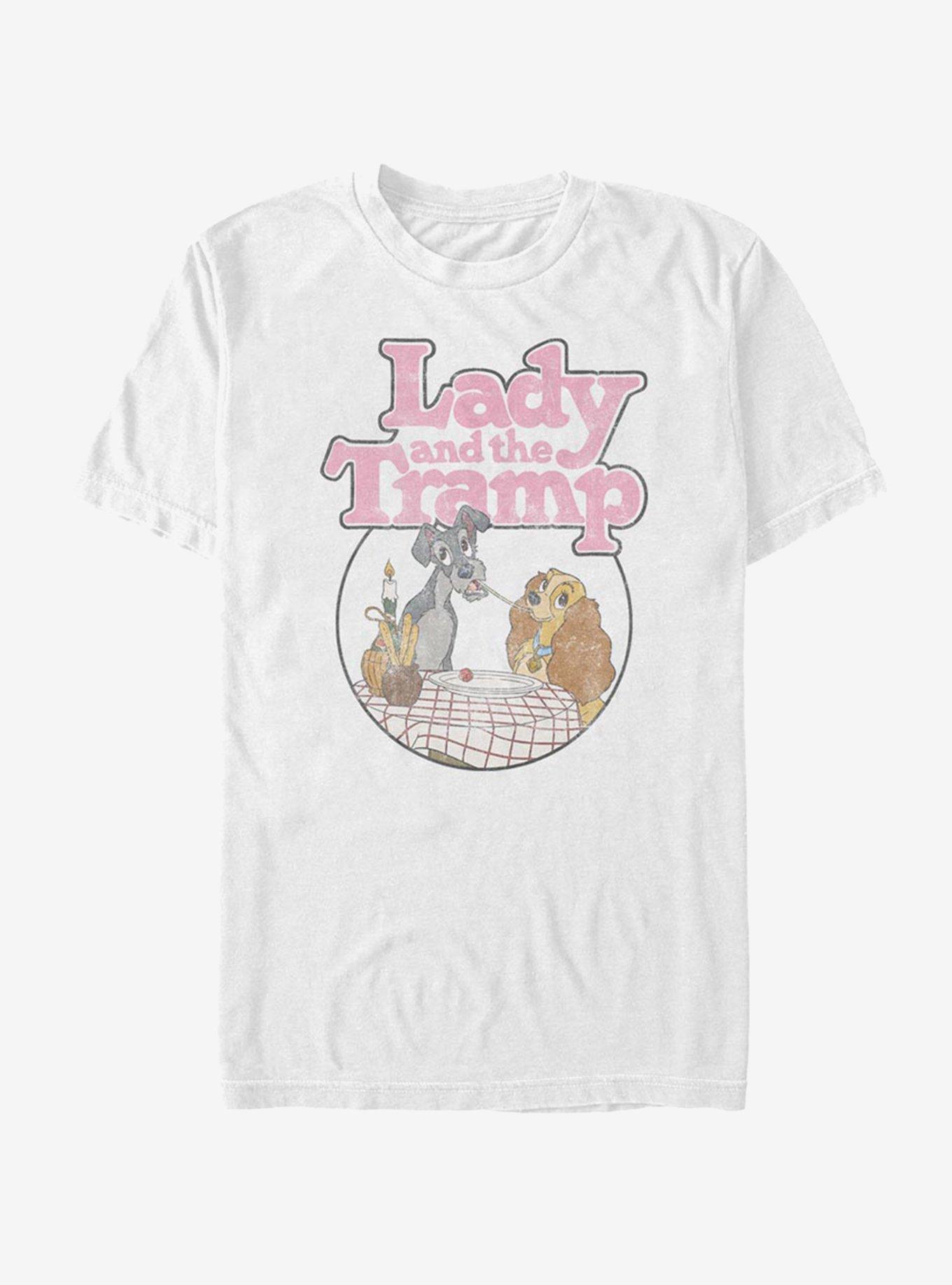 Disney Lady And The Tramp Classic Scene T-Shirt, , hi-res