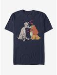 Disney Lady And The Tramp Puppy Love T-Shirt, NAVY, hi-res