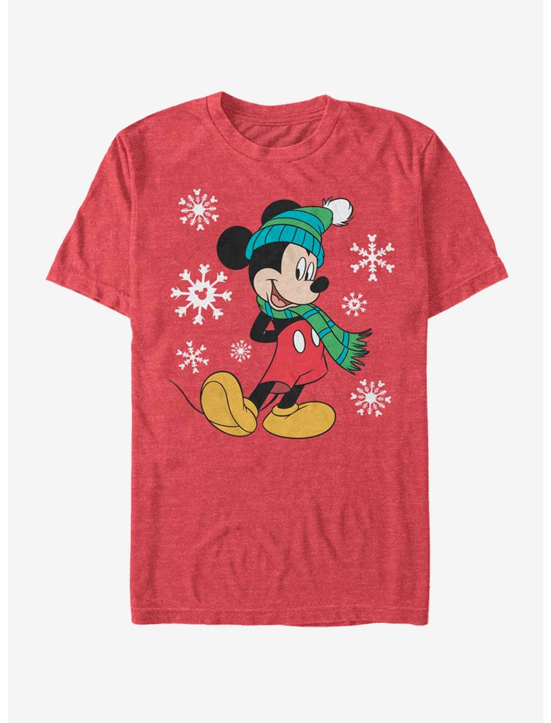 Disney Mickey Mouse Holiday Big Holiday Mickey T-Shirt, RED HTR, hi-res