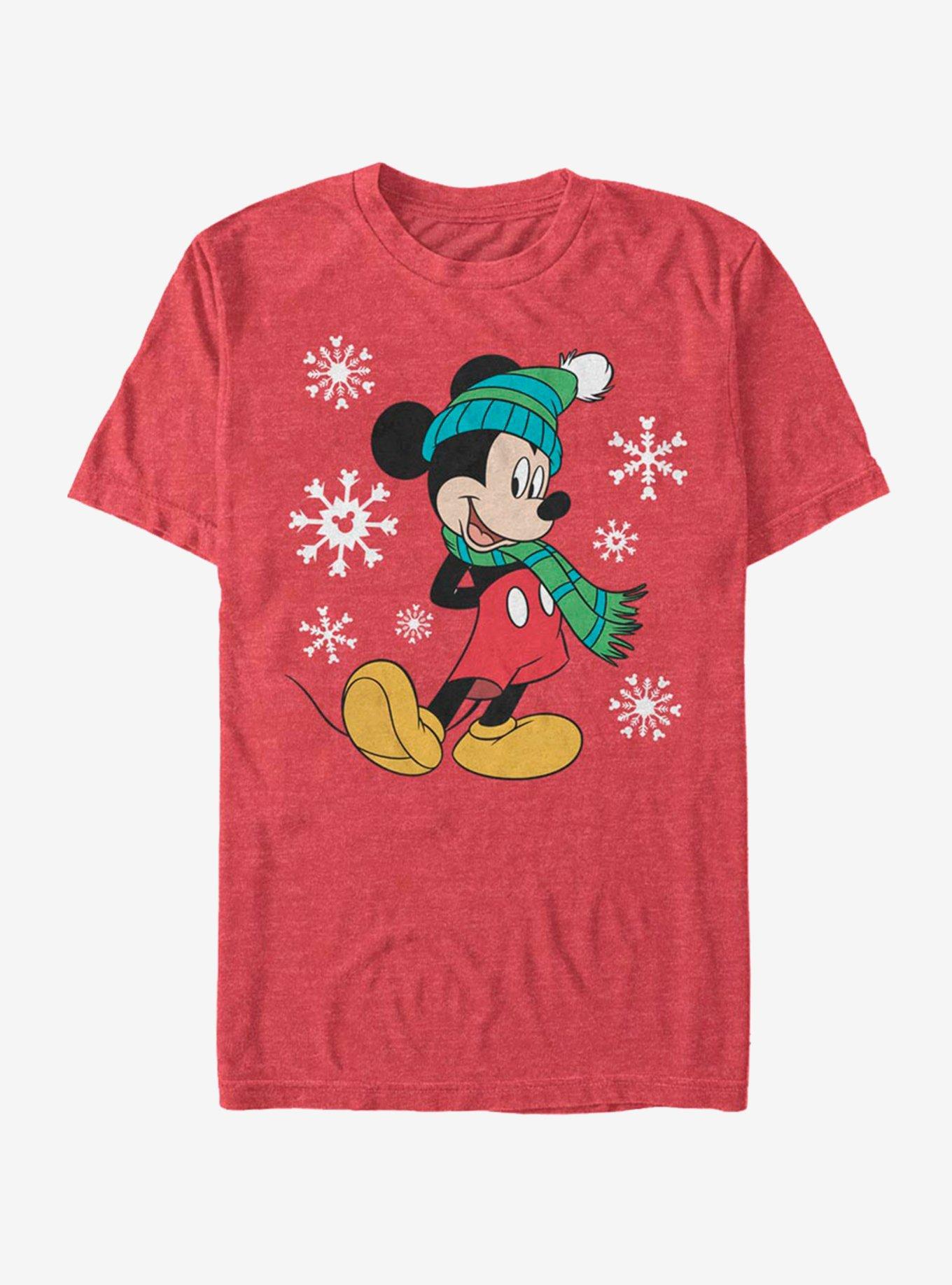 Disney Mickey Mouse Holiday Big Holiday Mickey T-Shirt, RED HTR, hi-res