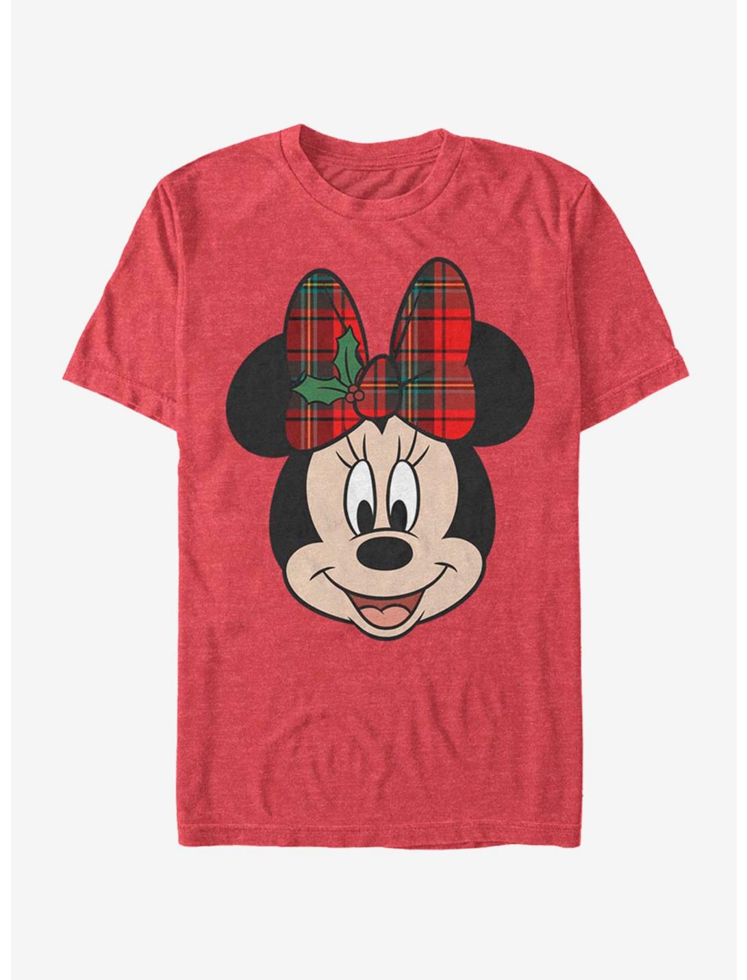 Disney Minnie Mouse Holiday Big Minnie T-Shirt, RED HTR, hi-res