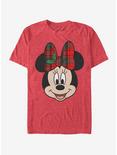 Disney Mickey Mouse Holiday Big Minnie T-Shirt, RED HTR, hi-res