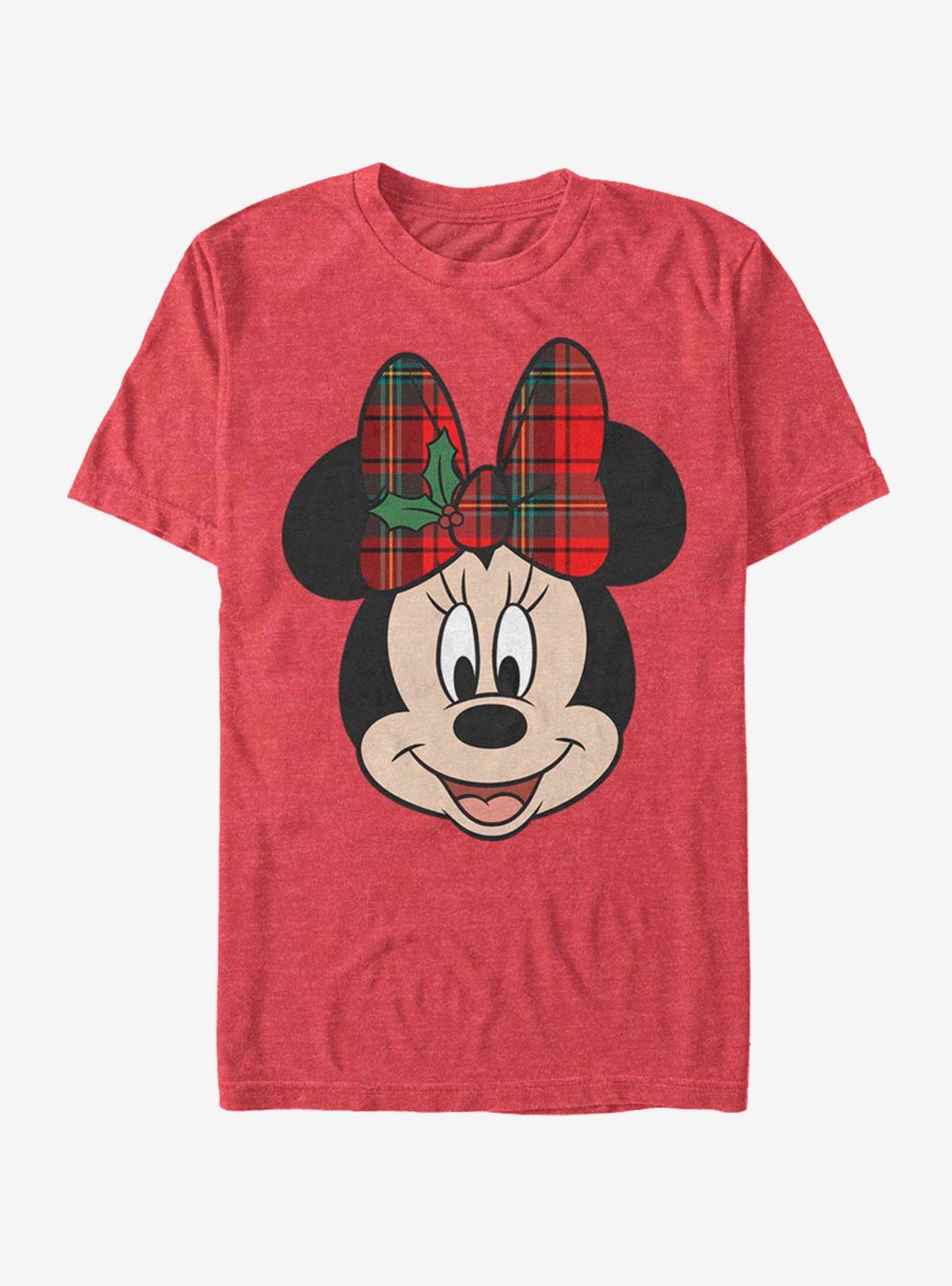 Disney Minnie Mouse Holiday Big Minnie T-Shirt, RED HTR, hi-res