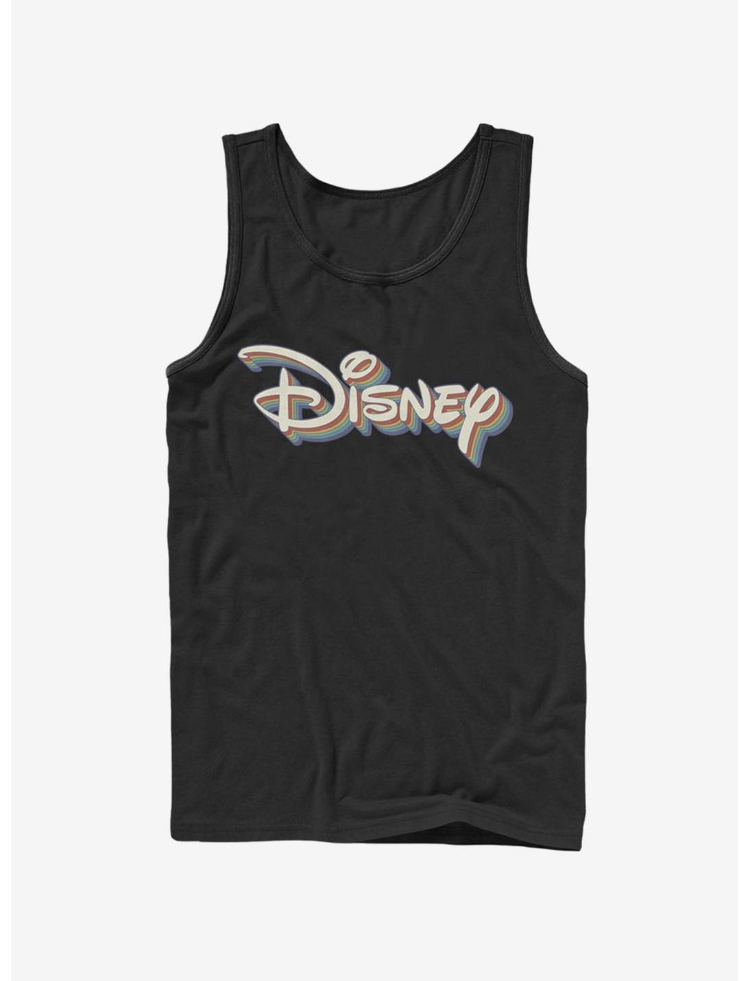 Disney Classic Disney Retro Rainbow Logo Tank, BLACK, hi-res