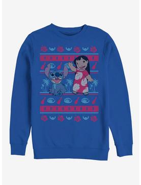 Disney Lilo & Stitch Holiday Lilo Hawaiian Pattern Crew Sweatshirt, , hi-res