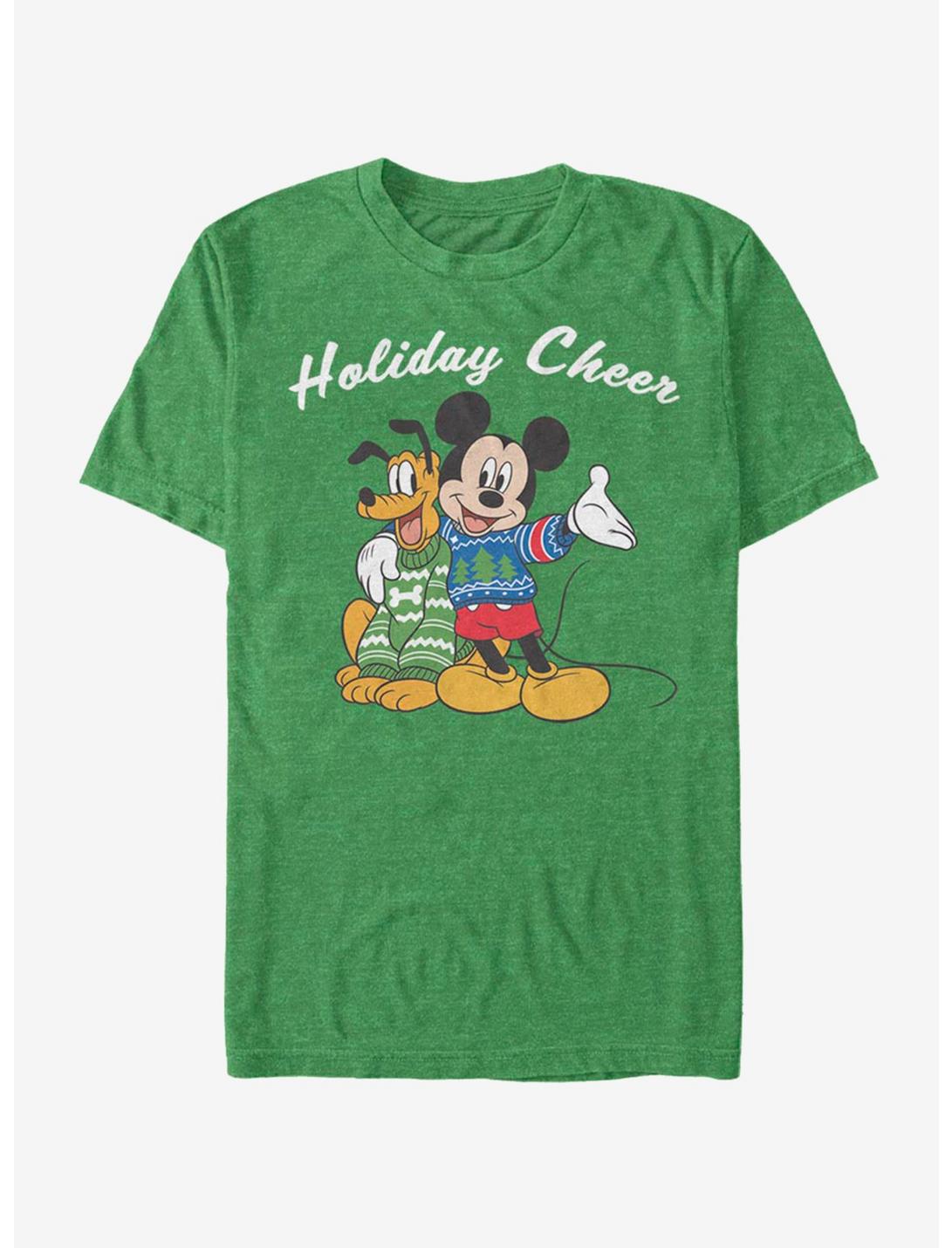 Disney Mickey Mouse Holiday Duo Cheer T-Shirt, KEL HTR, hi-res