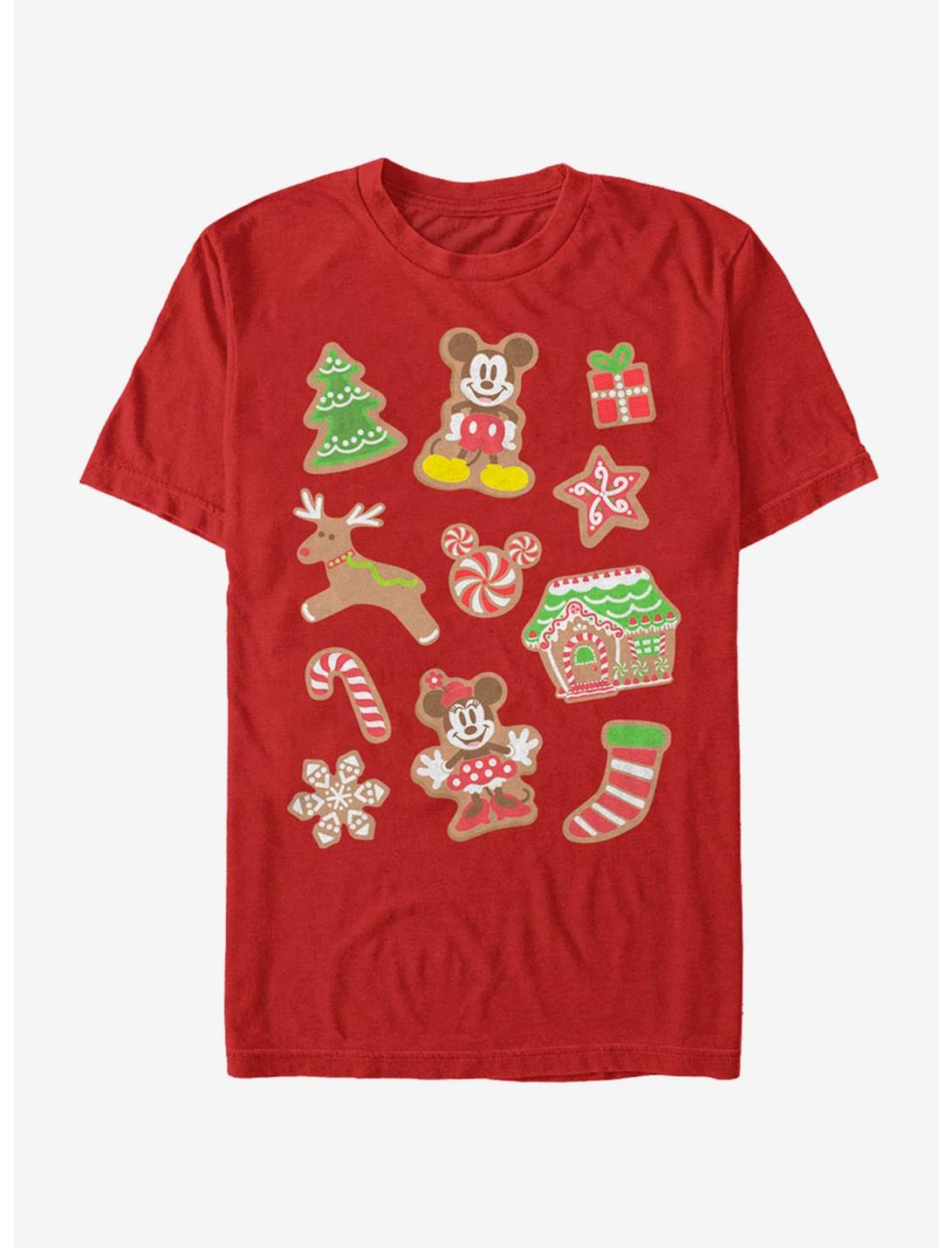 Disney Mickey Mouse Holiday Gingerbread Mouse Holidays T-Shirt, RED, hi-res