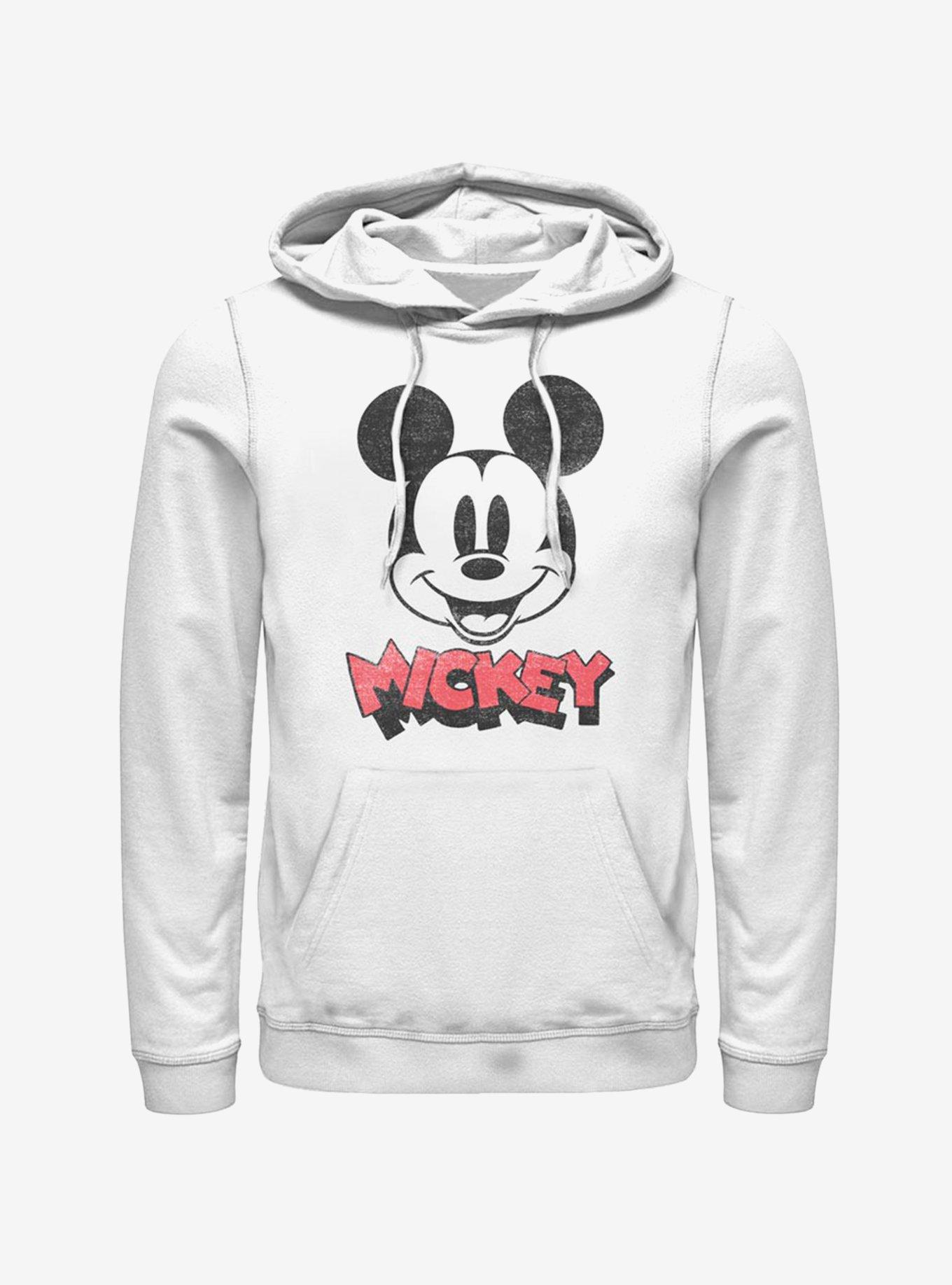 Black and white mickey mouse hoodie sale