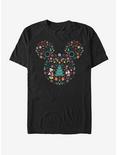 Disney Mickey Mouse Holiday Icon Ear Fill T-Shirt, BLACK, hi-res