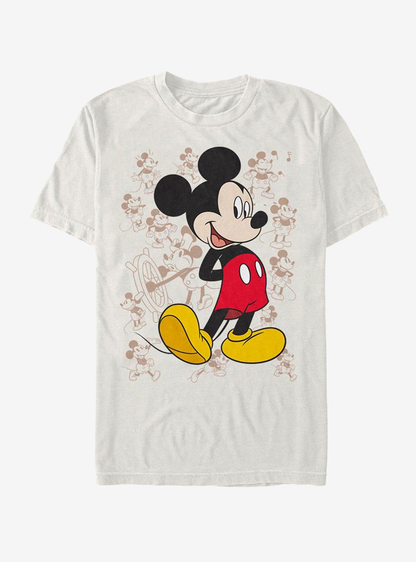 Disney Mickey Mouse Many Mickey's T-Shirt, NATURAL, hi-res