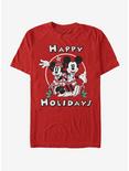 Disney Mickey Mouse Holiday Mickey & Minnie T-Shirt, RED, hi-res