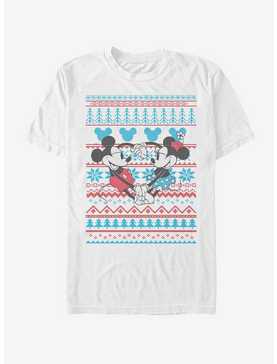 Disney Mickey Mouse Holiday Mickey & Minnie Sweater T-Shirt, , hi-res