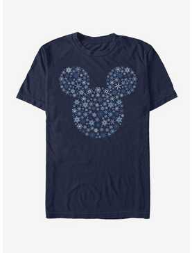 Disney Mickey Mouse Holiday Mickey Ear Snowflakes T-Shirt, , hi-res