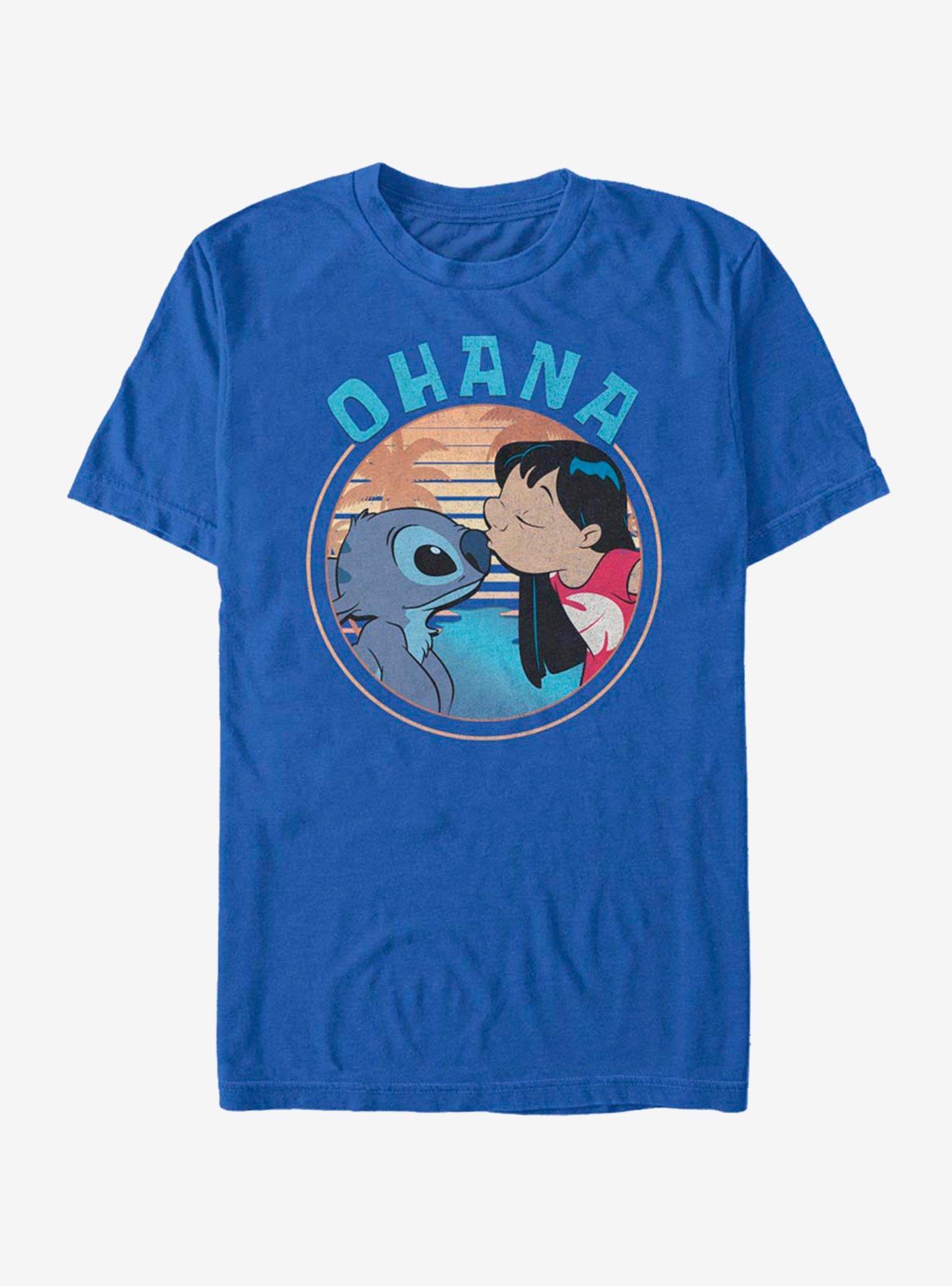 Disney Lilo & Stitch Kisses T-Shirt, ROYAL, hi-res