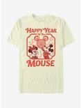 Disney Mickey Mouse Happy Mouse Year T-Shirt, NATURAL, hi-res