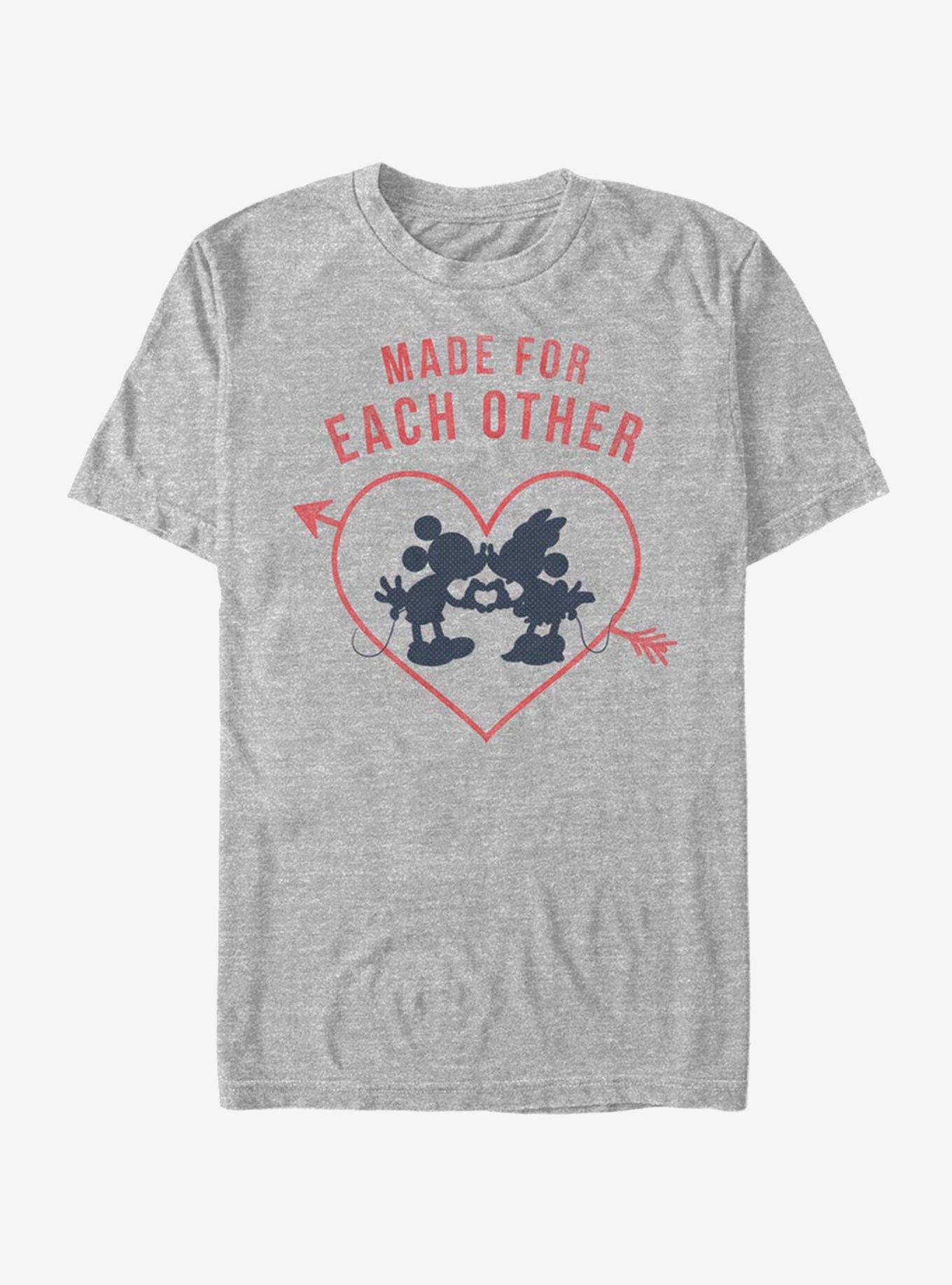 Disney Mickey Mouse Heart Polka Dot Silhouette T-Shirt