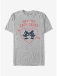Disney Mickey Mouse Heart Polka Dot Silhouette T-Shirt, ATH HTR, hi-res