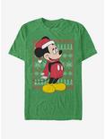 Disney Mickey Mouse Holiday Mickey Ugly Sweater T-Shirt, KEL HTR, hi-res