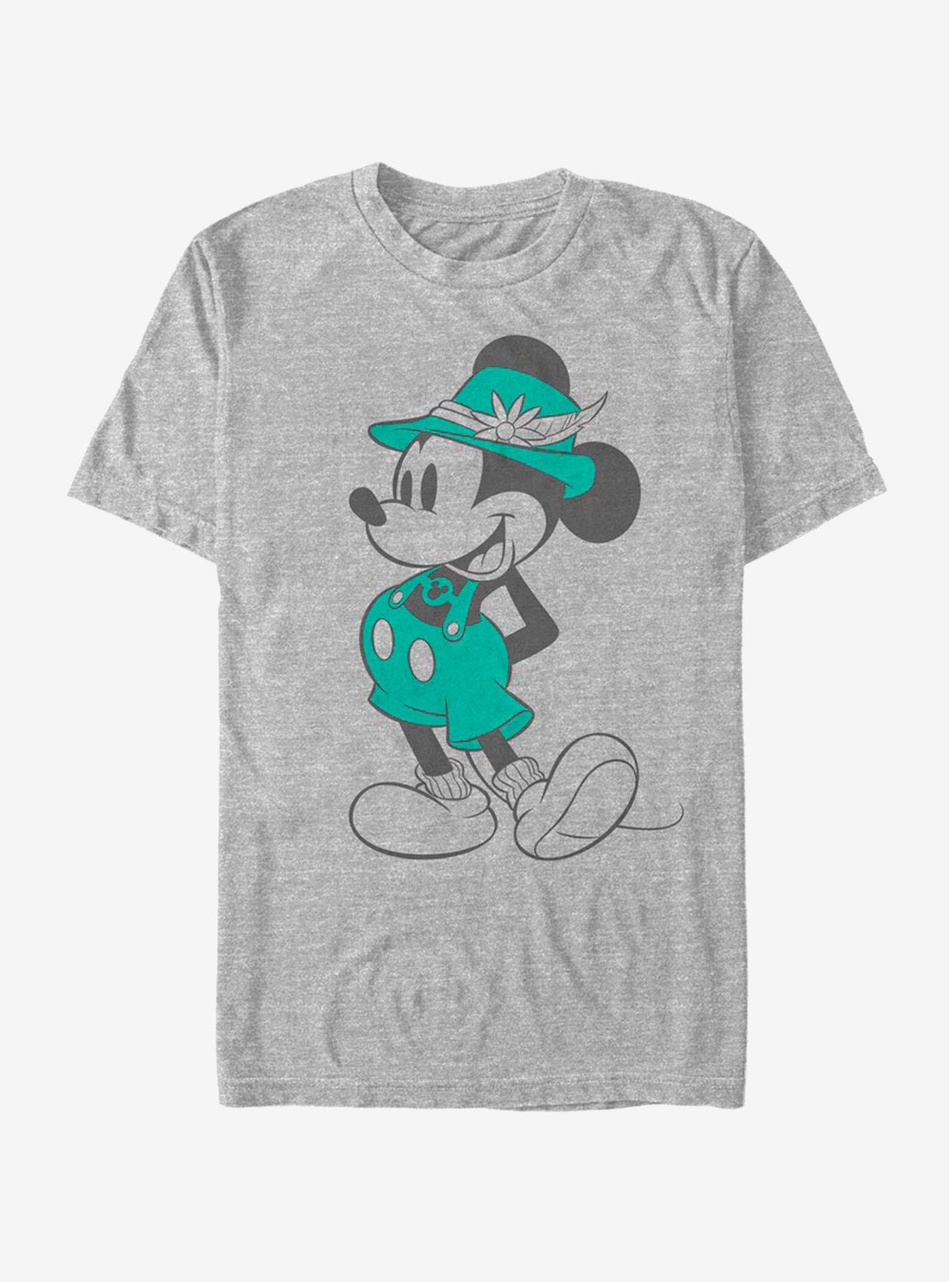 Disney Mickey Mouse Lederhosen Vintage T-Shirt, ATH HTR, hi-res