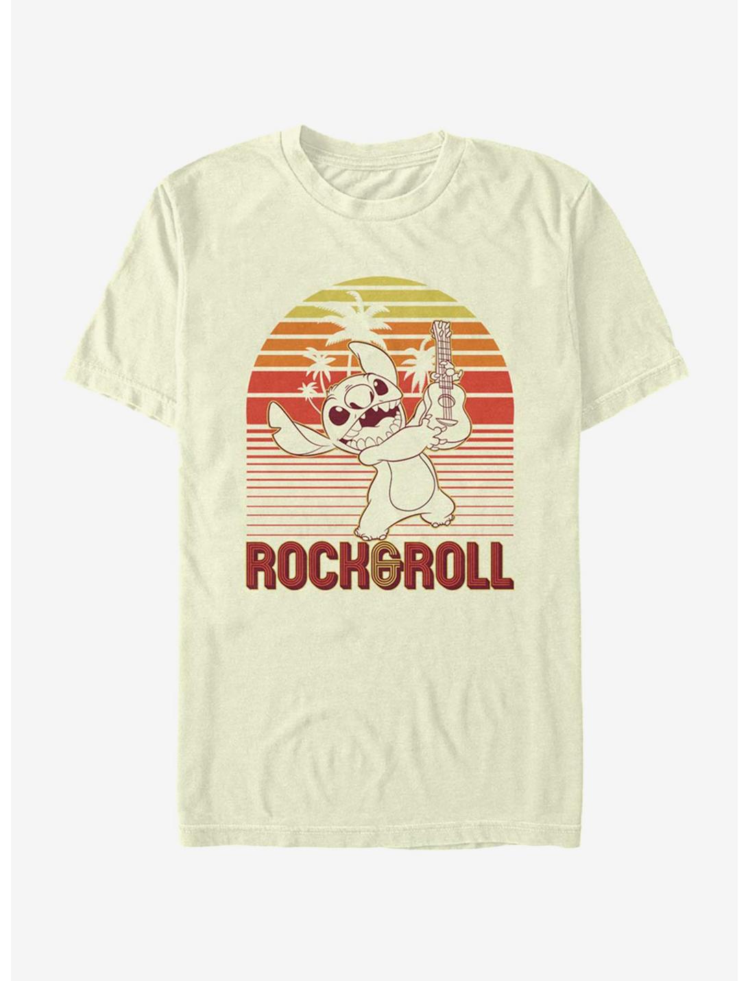 Disney Lilo & Stitch Rock And Roll Stitch T-Shirt, NATURAL, hi-res