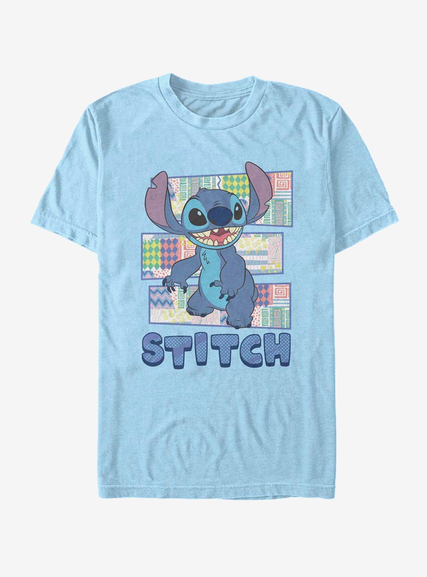 Disney Lilo & Stitch Character Shirt With Pattern T-Shirt, LT BLUE, hi-res