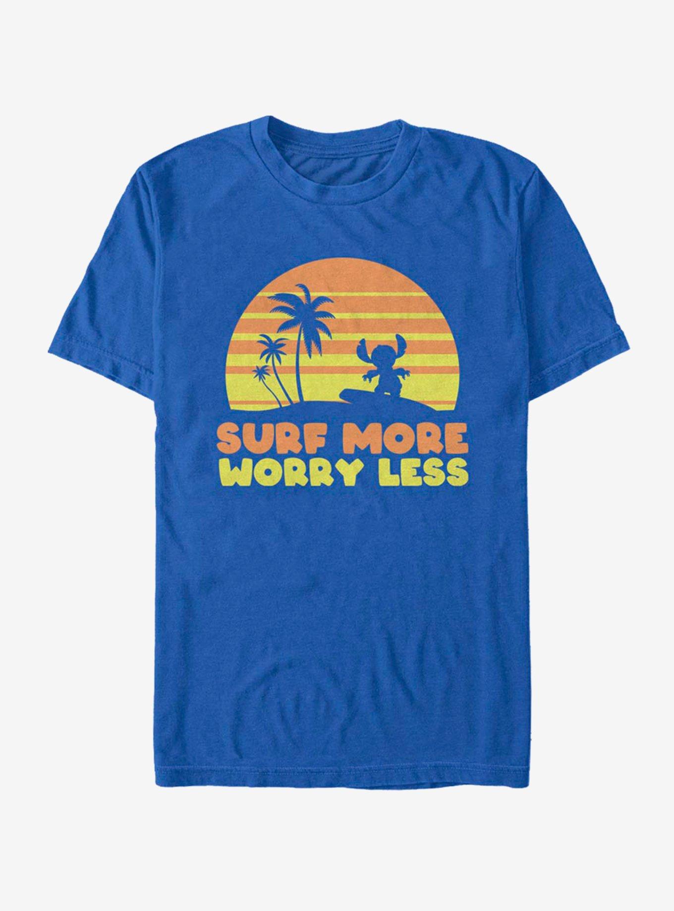 Disney Lilo & Stitch Surf More Worry Less T-Shirt, , hi-res