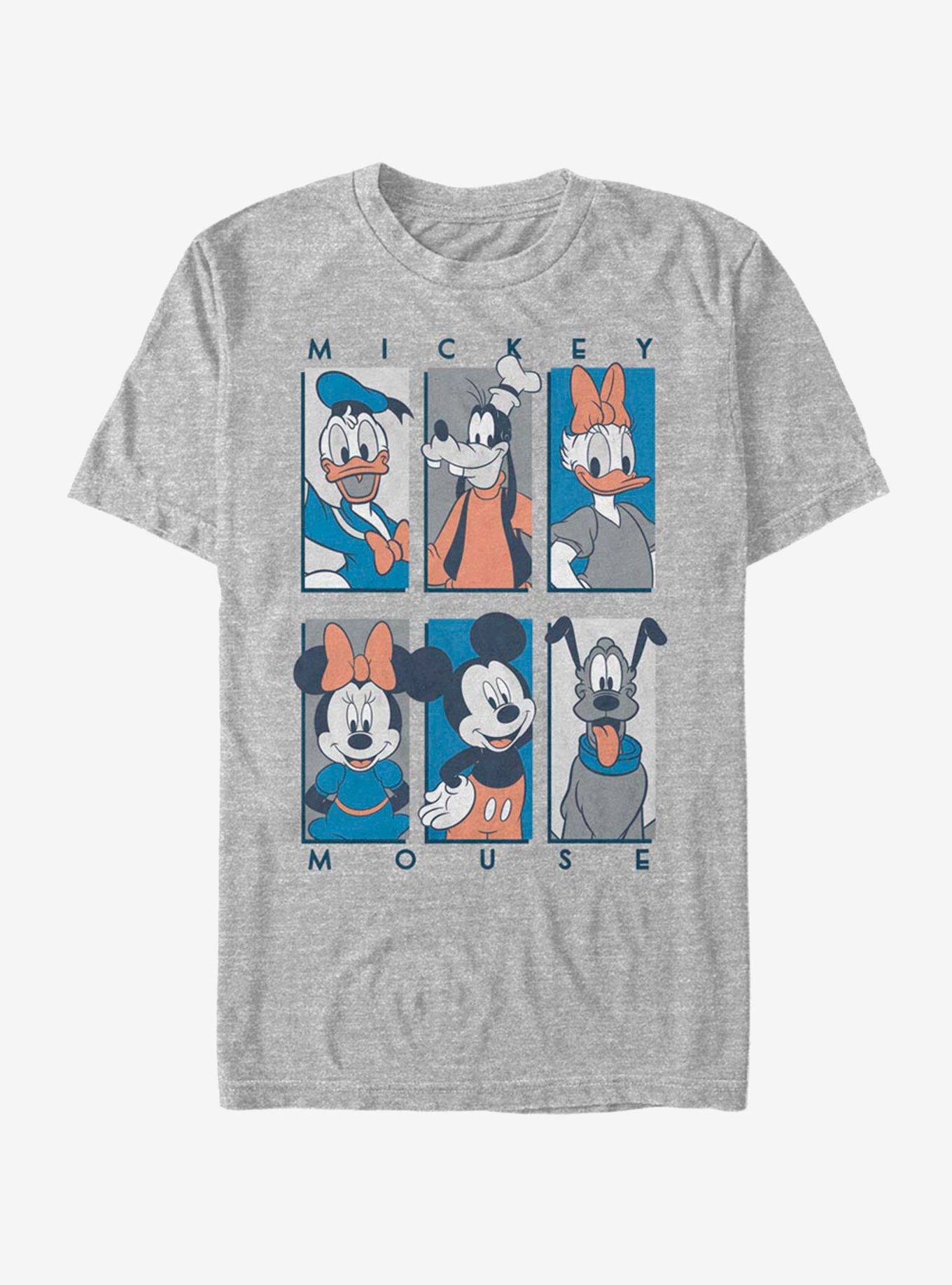 Disney Mickey Mouse Six Up Muted T-Shirt, ATH HTR, hi-res