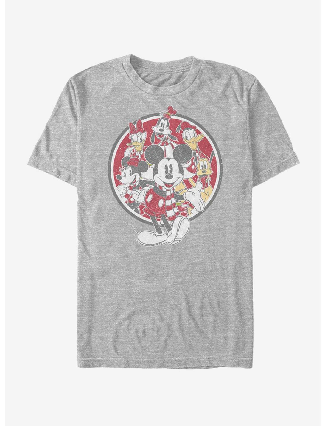 Disney Mickey Mouse Holiday Vintage Mickey Friends T-Shirt, ATH HTR, hi-res