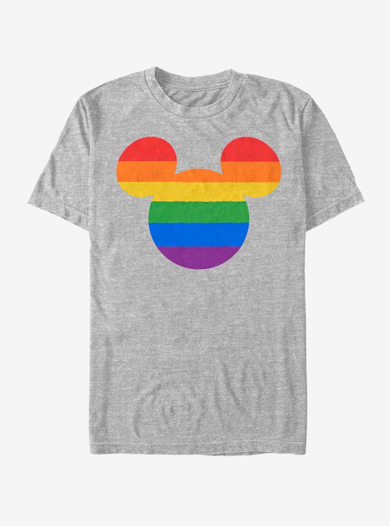 Disney Mickey Mouse Rainbow Ears T-Shirt, ATH HTR, hi-res